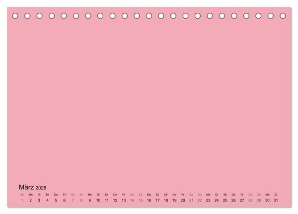 Produktbild: DIY Bastel-Kalender -Warme Pastell Farben- Zum Selbstgestalten (Tischkalender 2026 DIN A5 quer), CALVENDO Monatskalender