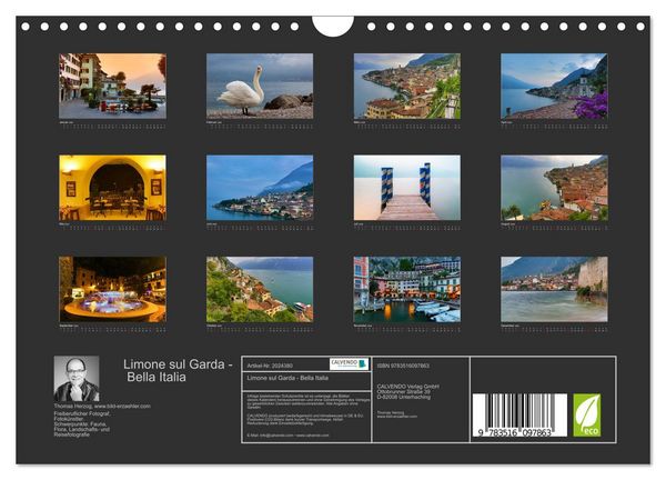 Produktbild: Limone sul Garda - Bella Italia (Wandkalender 2026 DIN A4 quer), CALVENDO Monatskalender