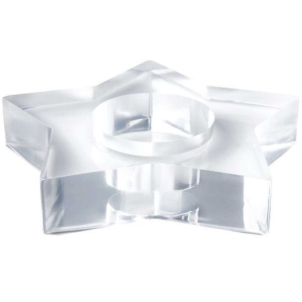Produktbild: Silikon Gie&szlig;form Teelichthalter Stern, 11,5 x 11 x 2 cm / Au&szlig;enma&szlig; Silikonform 12,4 x 12,4 x 2,2 cm