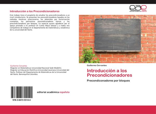 Produktbild: Introducci&oacute;n a los Precondicionadores