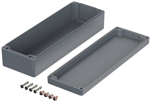 Produktbild: Bopla EUROMAS A 124 01124000 Industrie-Geh&auml;use 360 x 120 x 81 Aluminium Silber-Grau (RAL 7001) 1 St.