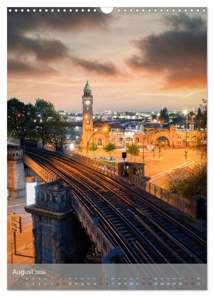 Produktbild: Hamburg - Die sch&ouml;nste Hafenstadt (Wandkalender 2026 DIN A3 hoch), CALVENDO Monatskalender