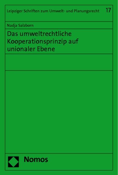 Produktbild: Das umweltrechtliche Kooperationsprinzip auf unionaler Ebene