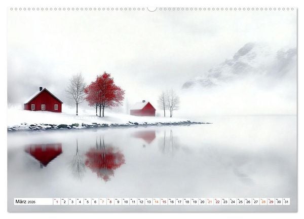 Produktbild: Wintertr&auml;ume &ndash; Zauberhafte Landschaften (Wandkalender 2026 DIN A2 quer), CALVENDO Monatskalender