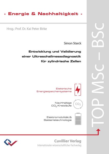 Produktbild: Entwicklung und Validierung einer Ultraschallmessdiagnostik f&uuml;r zylindrische Zellen
