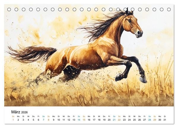 Produktbild: Bucolische Landschaften (Tischkalender 2026 DIN A5 quer), CALVENDO Monatskalender