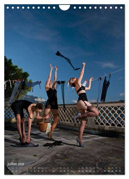 Produktbild: Boudoir Burlesque (Calendrier mural 2026 DIN A4 horizontal), CALVENDO calendrier mensuel