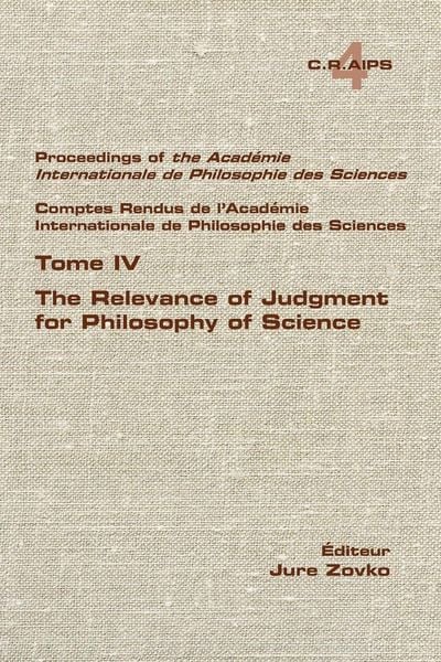Produktbild: The Relevance of Judgment for Philosophy of Science