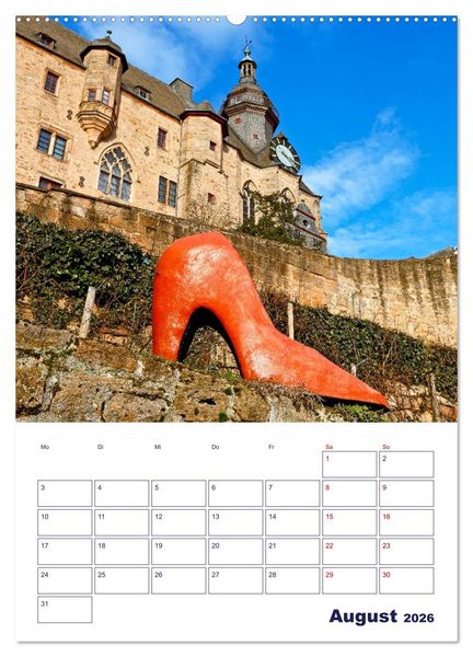 Produktbild: Marburg - Universit&auml;tsstadt mit Flair (Wandkalender 2026 DIN A2 hoch), CALVENDO Monatskalender