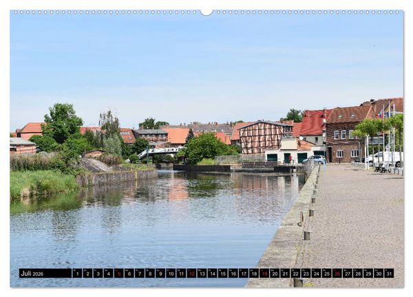 Produktbild: Grabow - Fachwerkstadt an der Elde (hochwertiger Premium Wandkalender 2026 DIN A2 quer), Kunstdruck in Hochglanz