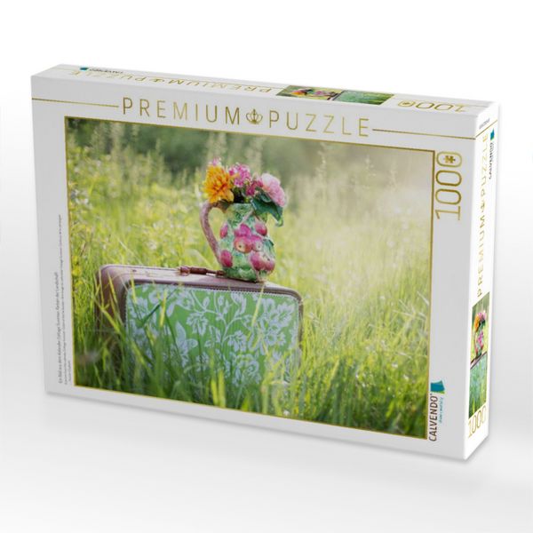 Produktbild: CALVENDO Puzzle Ein Bild aus dem Kalender Cottage Summer. Farben der Landschaft | 1000 Teile Lege-Gr&ouml;&szlig;e 64x48cm Foto-Puzzle f&uuml;r gl&uuml;ckliche Stunden