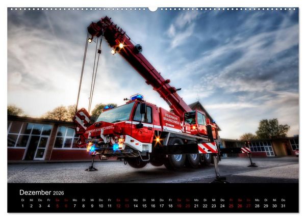 Produktbild: Berufsfeuerwehr Braunschweig (hochwertiger Premium Wandkalender 2026 DIN A2 quer), Kunstdruck in Hochglanz