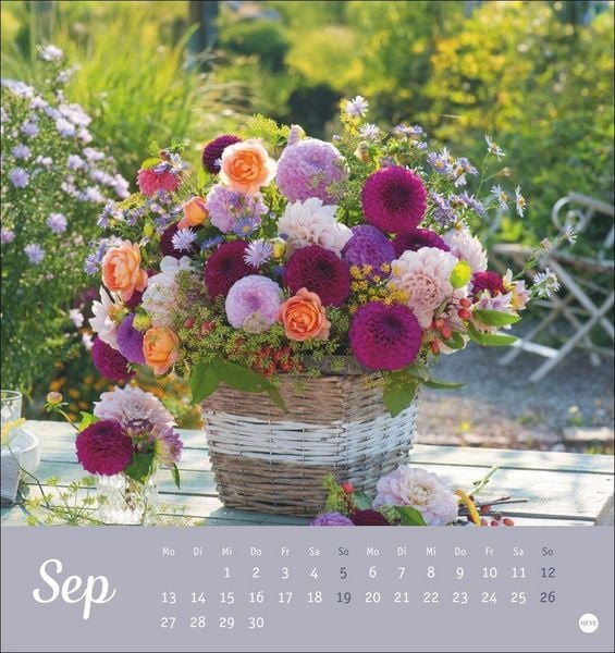 Produktbild: Herzliche Blumengr&uuml;&szlig;e Postkartenkalender 2027
