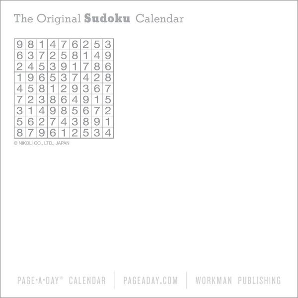 Produktbild: Original Sudoku Page-A-Day(r) Calendar 2026