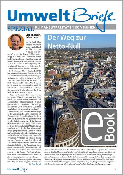 Produktbild: Umweltbriefe SPEZIAL - Klimaneutralit&auml;t in Kommunen