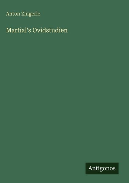 Produktbild: Martial's Ovidstudien