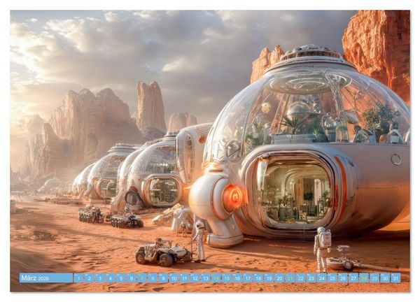 Produktbild: Science Fiction Expeditionen - Reisen ins Unbekannte (Wandkalender 2026 DIN A3 quer), CALVENDO Monatskalender