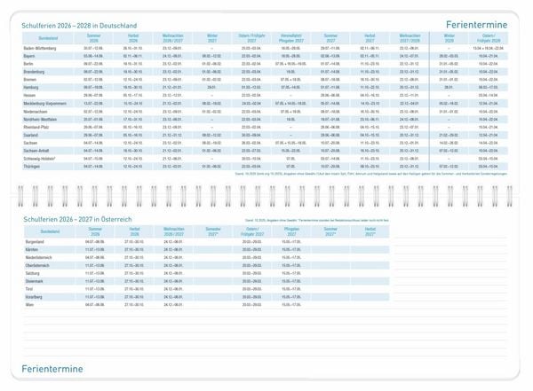Produktbild: Tischkalender 17 Monate 26/27 [K&ouml;nigsblau]