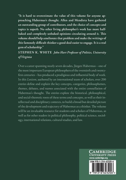 Produktbild: The Cambridge Habermas Lexicon