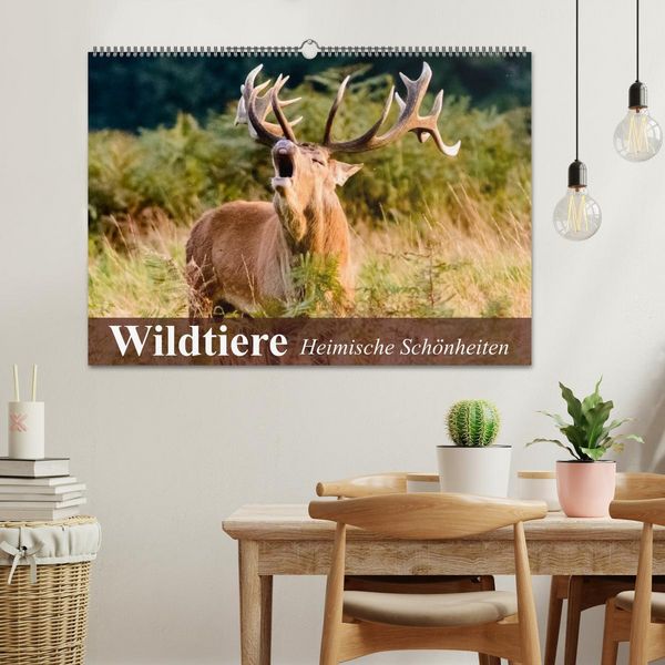 Produktbild: Wildtiere. Heimische Sch&ouml;nheiten (Wandkalender 2026 DIN A2 quer), CALVENDO Monatskalender