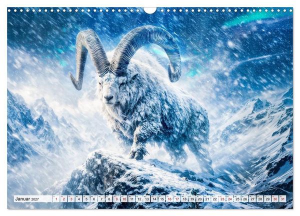 Produktbild: Sternzeichen - Die M&auml;chte des Tierkreises (Wandkalender 2027 DIN A3 quer), CALVENDO Monatskalender