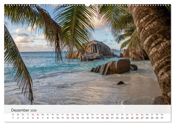 Produktbild: Seychellen - Trauminseln im Indischen Ozean (Wandkalender 2026 DIN A2 quer), CALVENDO Monatskalender