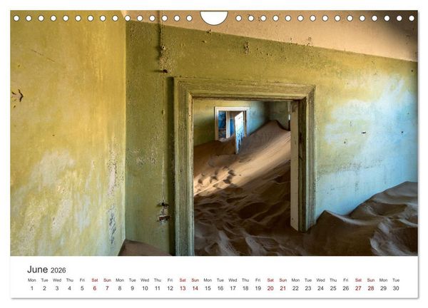 Produktbild: Kolmanskop Sand storm in town (Wall Calendar 2026 DIN A4 landscape), CALVENDO 12 Month Wall Calendar