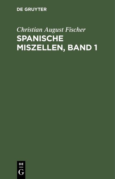 Produktbild: Spanische Miszellen, Band 1