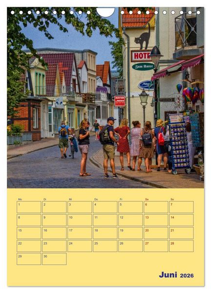 Produktbild: Sehnsuchtsort Warnem&uuml;nde (Wandkalender 2026 DIN A4 hoch), CALVENDO Monatskalender