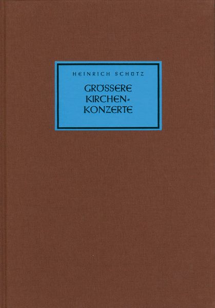 Produktbild: Gr&ouml;&szlig;ere Kirchenkonzerte, Partitur
