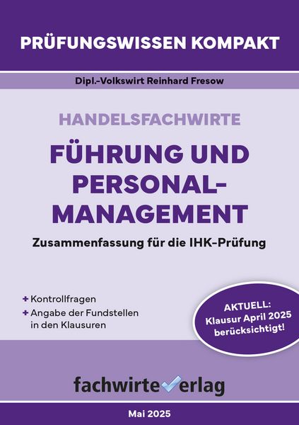 Produktbild: Handelsfachwirte: F&uuml;hrung und Personalmanagement