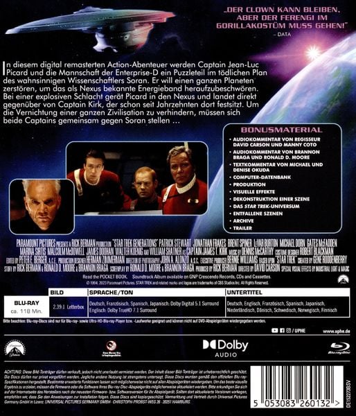 Produktbild: STAR TREK VII - Treffen der Generationen