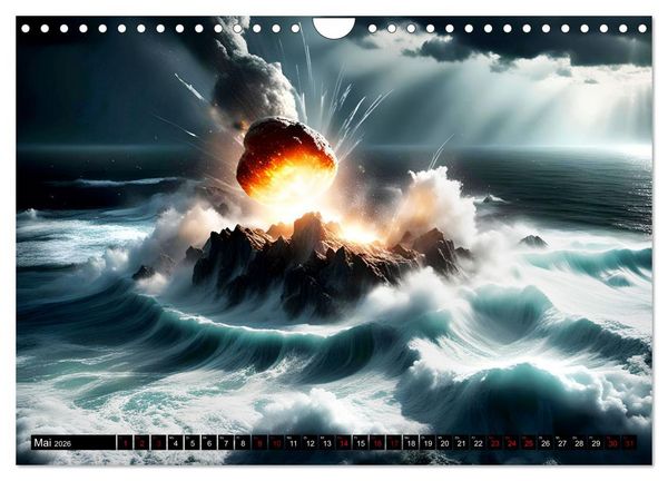 Produktbild: Erde - Blauer &Uuml;berlebensk&uuml;nstler (Wandkalender 2026 DIN A4 quer), CALVENDO Monatskalender