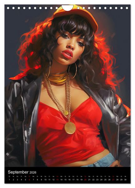 Produktbild: Rap Queens. Badass Attitude im Streetwear-Charme (Wandkalender 2026 DIN A4 hoch), CALVENDO Monatskalender