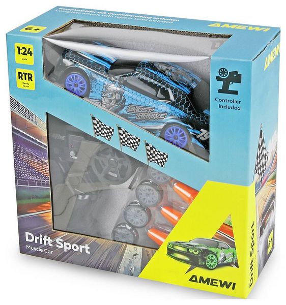 Produktbild: Amewi RC-Modell Blau 1:24 RC Modellauto Elektro
