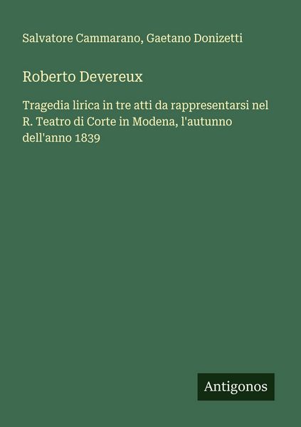 Produktbild: Roberto Devereux