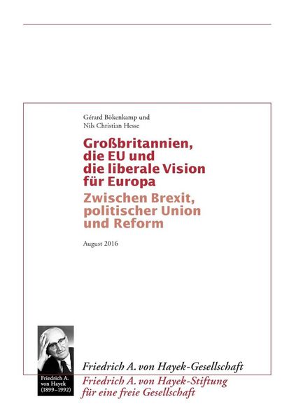 Produktbild: Grossbritannien, die EU und die liberale Vision f&uuml;r Europa