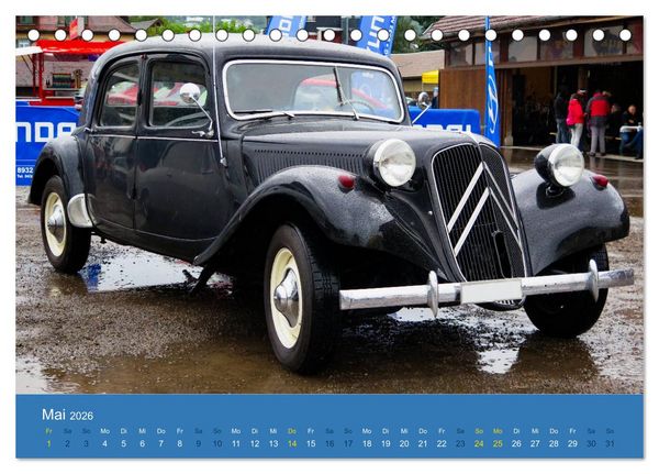 Produktbild: Citroen Traction Avant (Tischkalender 2026 DIN A5 quer), CALVENDO Monatskalender