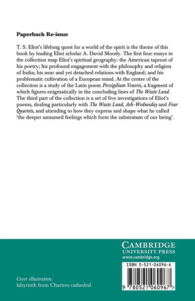 Produktbild: Tracing T. S. Eliot's Spirit