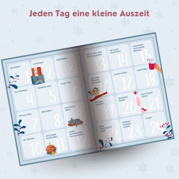 Produktbild: WeihnAchtsamkeit. 24 T&uuml;rchen zu mehr Entspannung.