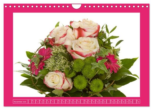 Produktbild: F&uuml;r jeden Monat ein Dankesch&ouml;n an Dich! - 12 Blumenstr&auml;u&szlig;e (Wandkalender 2026 DIN A4 quer), CALVENDO Monatskalender
