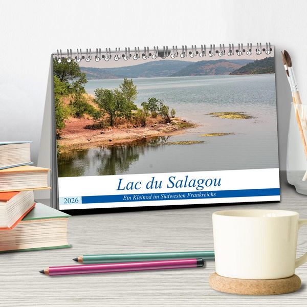 Produktbild: Lac du Salagou - Ein Kleinod im S&uuml;dwesten Frankreichs (Tischkalender 2026 DIN A5 quer), CALVENDO Monatskalender