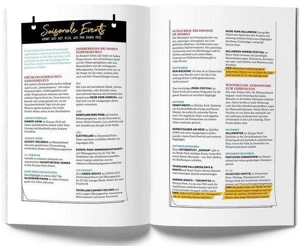 Produktbild: GuideMe Reiseführer „Die 30 besten Freizeitparks Europas“