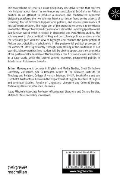 Produktbild: Sub-Saharan Political Cultures of Deceit in Language, Literature, and the Media, Volume II