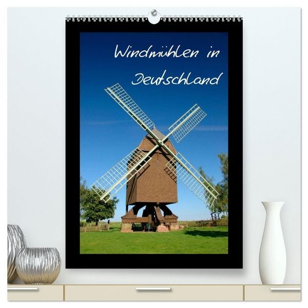 Produktbild: Windm&uuml;hlen in Deutschland (hochwertiger Premium Wandkalender 2026 DIN A2 hoch), Kunstdruck in Hochglanz