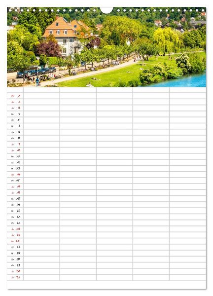 Produktbild: Heidelberger Familienkalender (Wandkalender 2026 DIN A3 hoch), CALVENDO Monatskalender