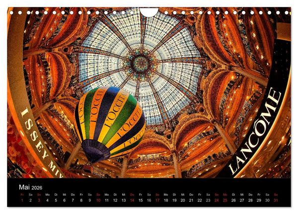 Produktbild: Paris - Impressionen einer Weltstadt (Wandkalender 2026 DIN A4 quer), CALVENDO Monatskalender