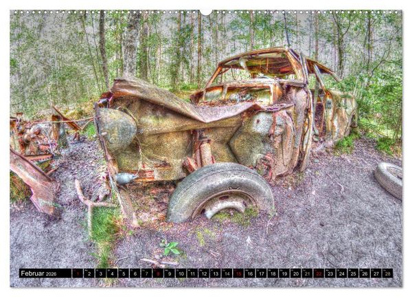 Produktbild: Autofriedhof Ryd (hochwertiger Premium Wandkalender 2026 DIN A2 quer), Kunstdruck in Hochglanz