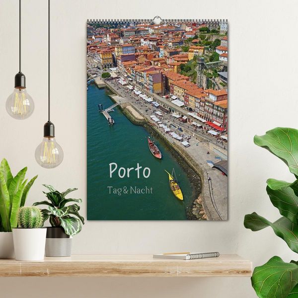 Produktbild: Porto Tag und Nacht (Wandkalender 2026 DIN A2 hoch), CALVENDO Monatskalender