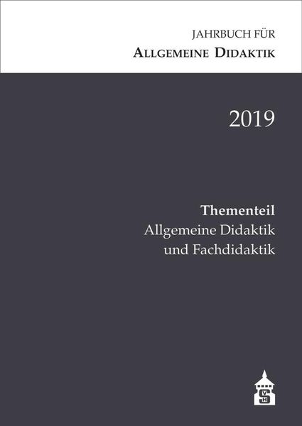 Produktbild: Jahrbuch f&uuml;r Allgemeine Didaktik 2019